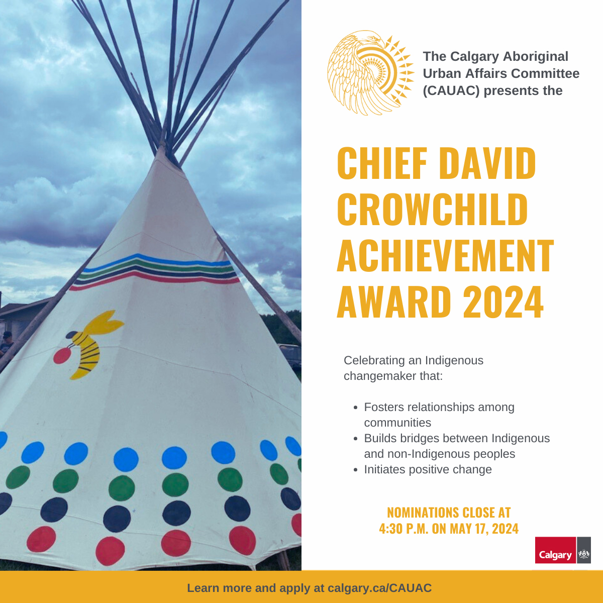 Chief David Crowchild Memorial Award 2024