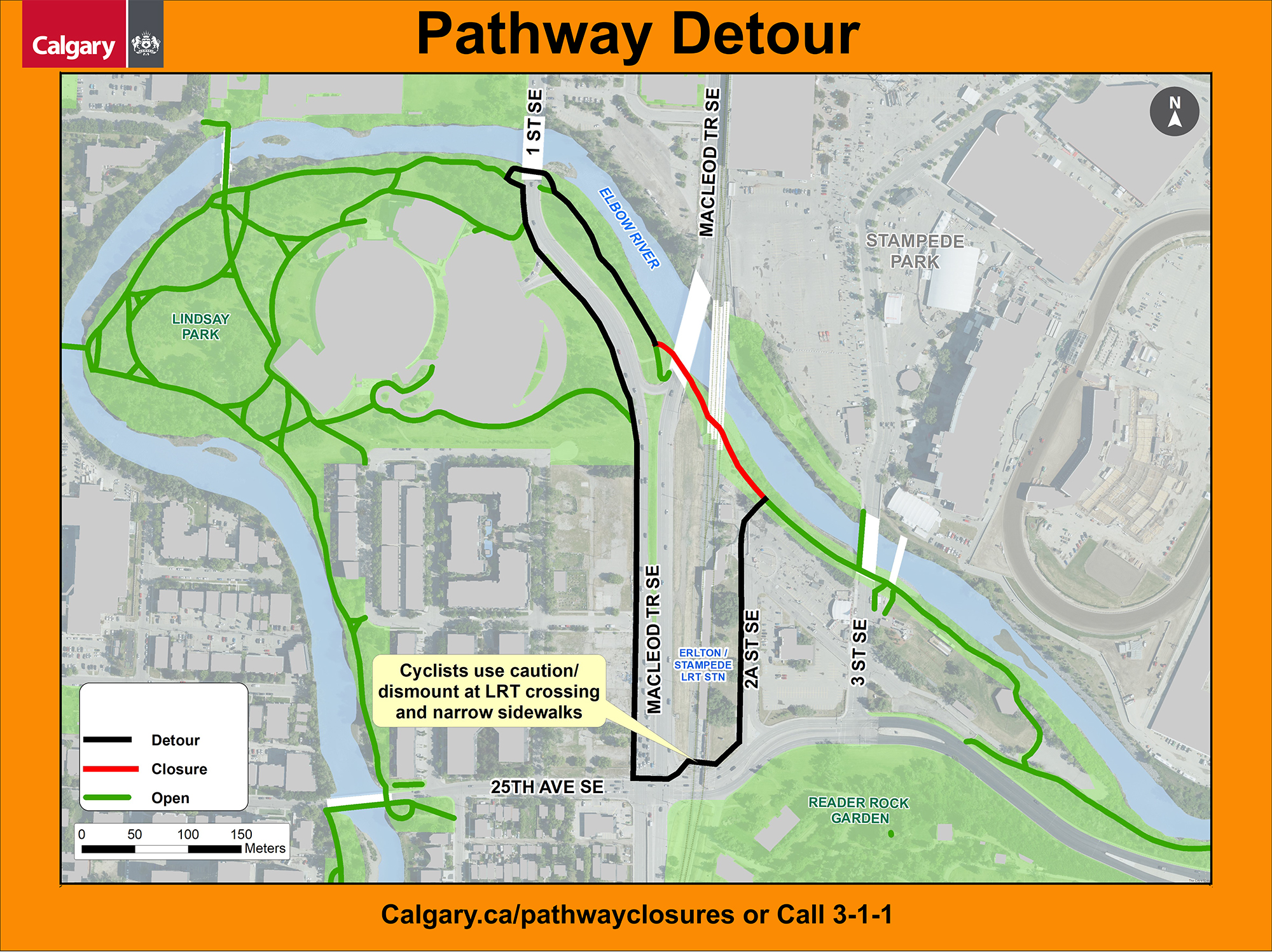 Pathway closure map