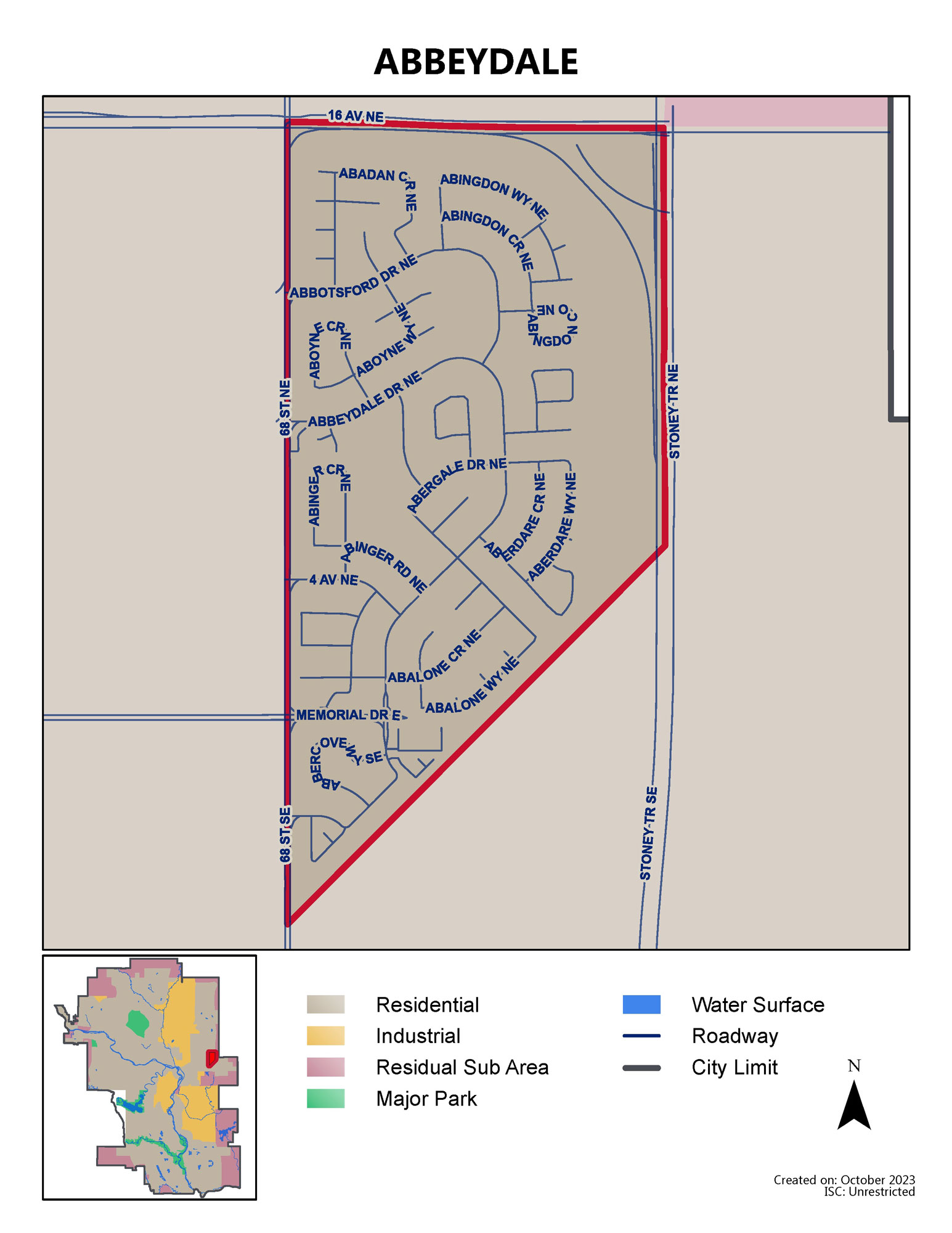 Abbeydale map