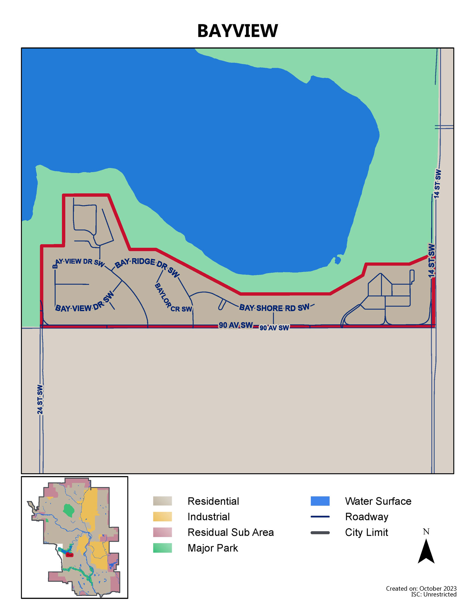 Bayview map