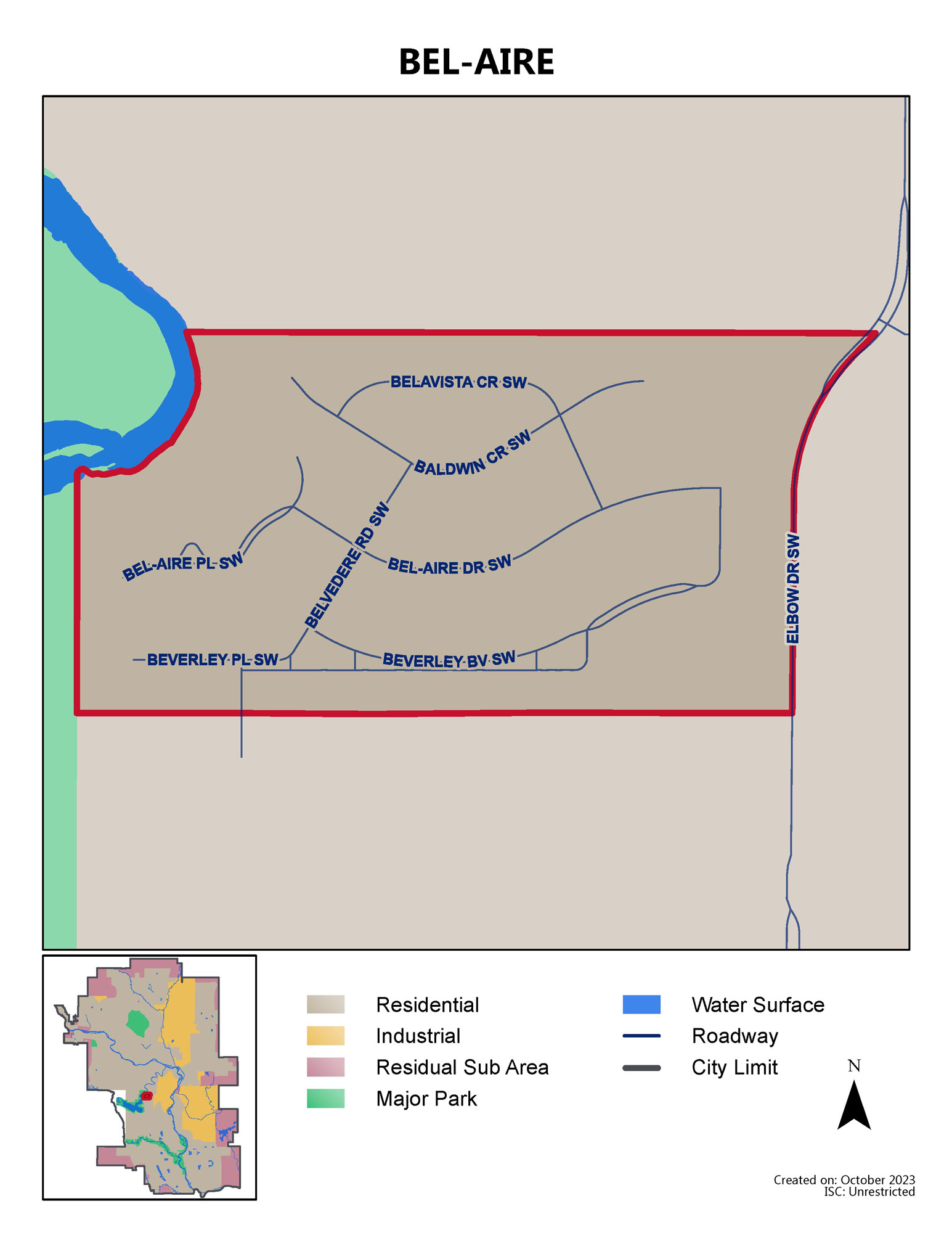 Bel-aire map