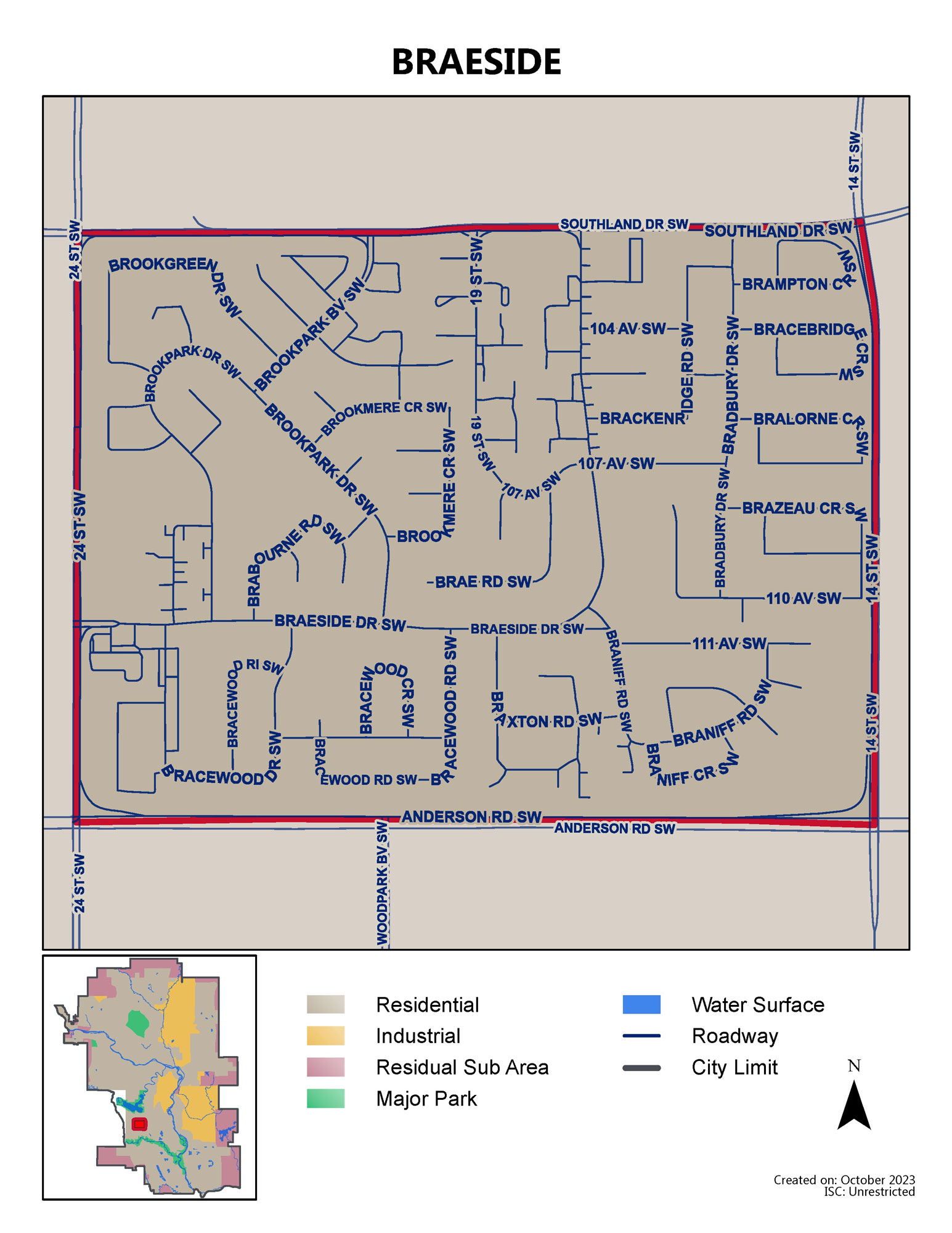 Braeside map