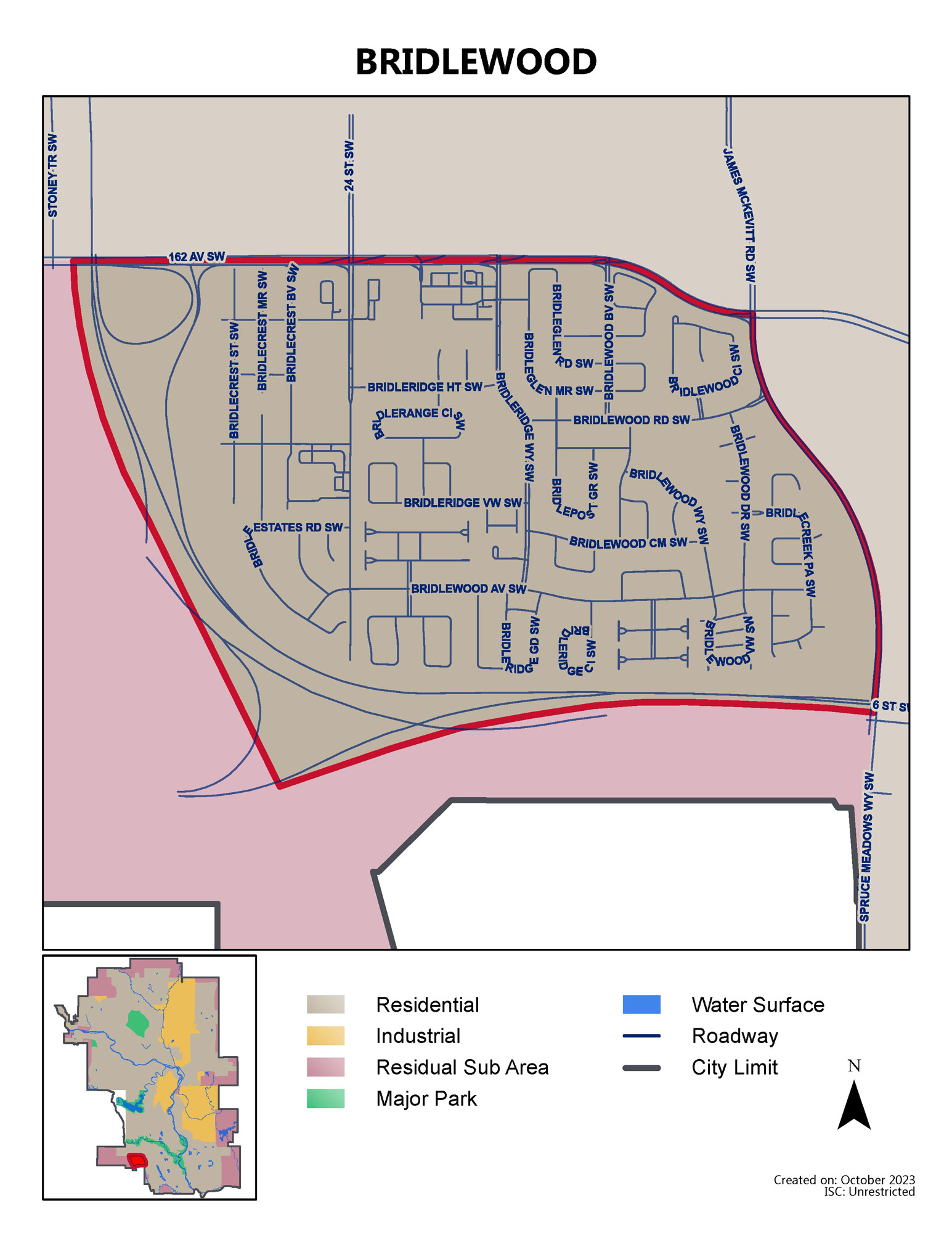 Bridlewood map