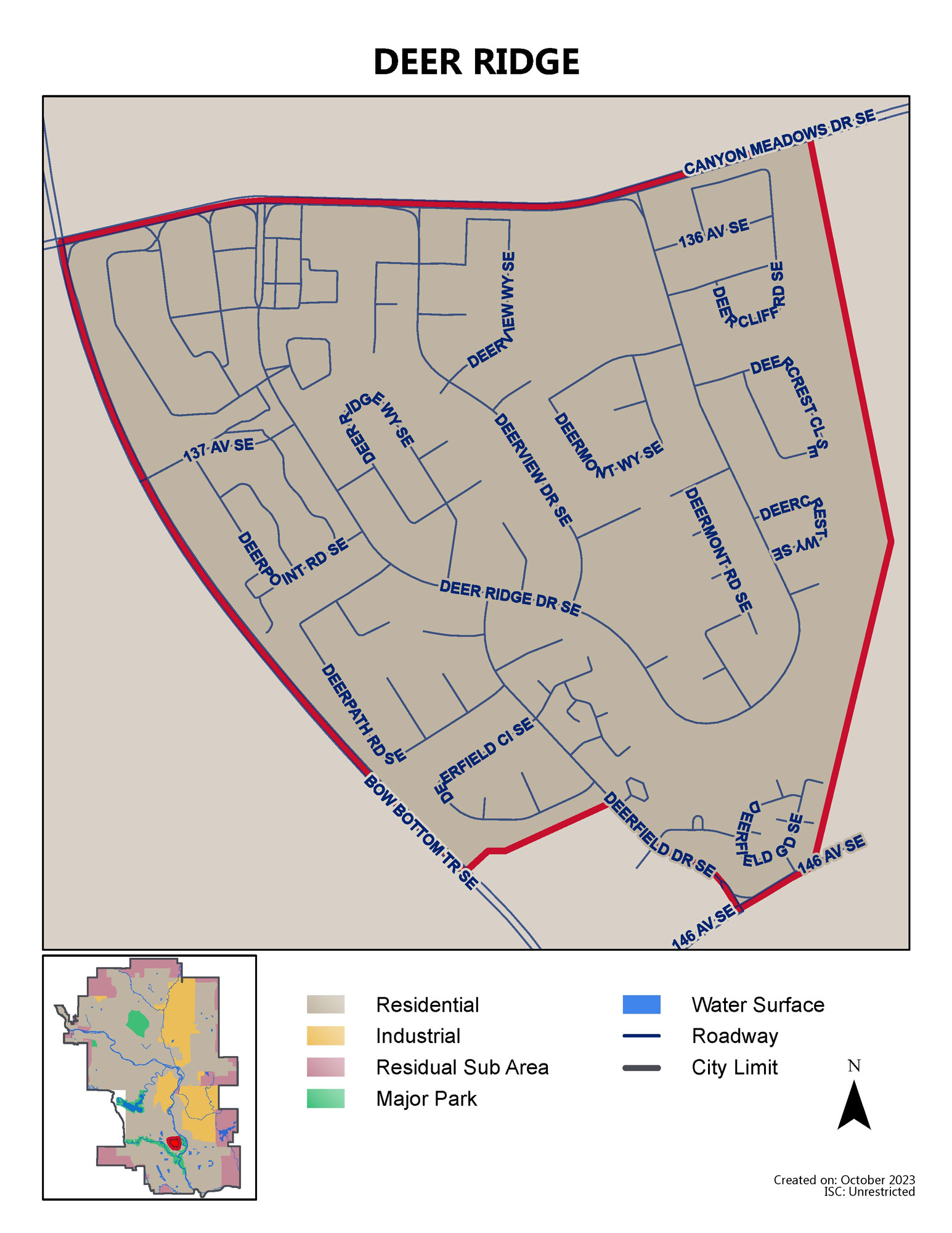 Deer Ridge map