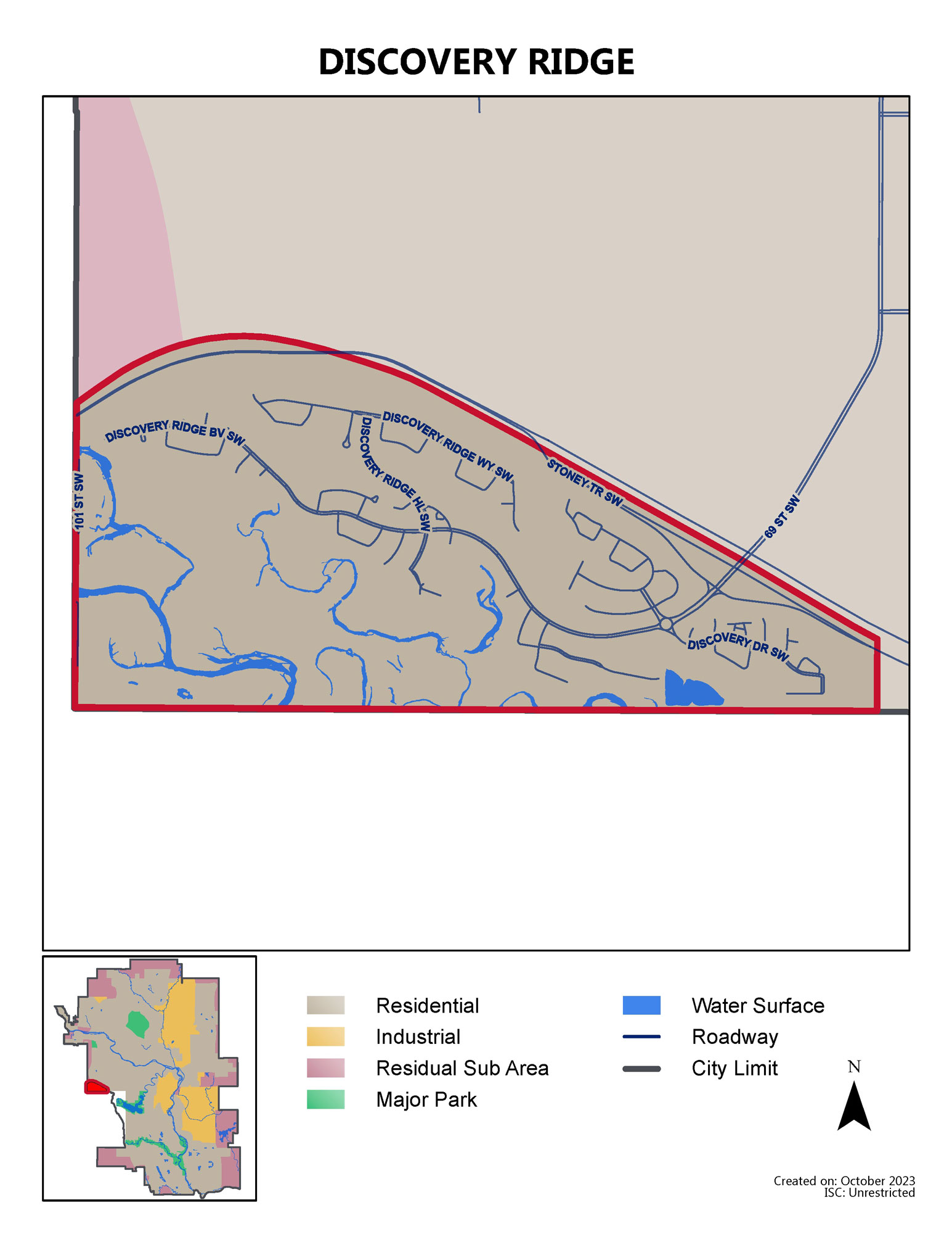 Discovery Ridge map