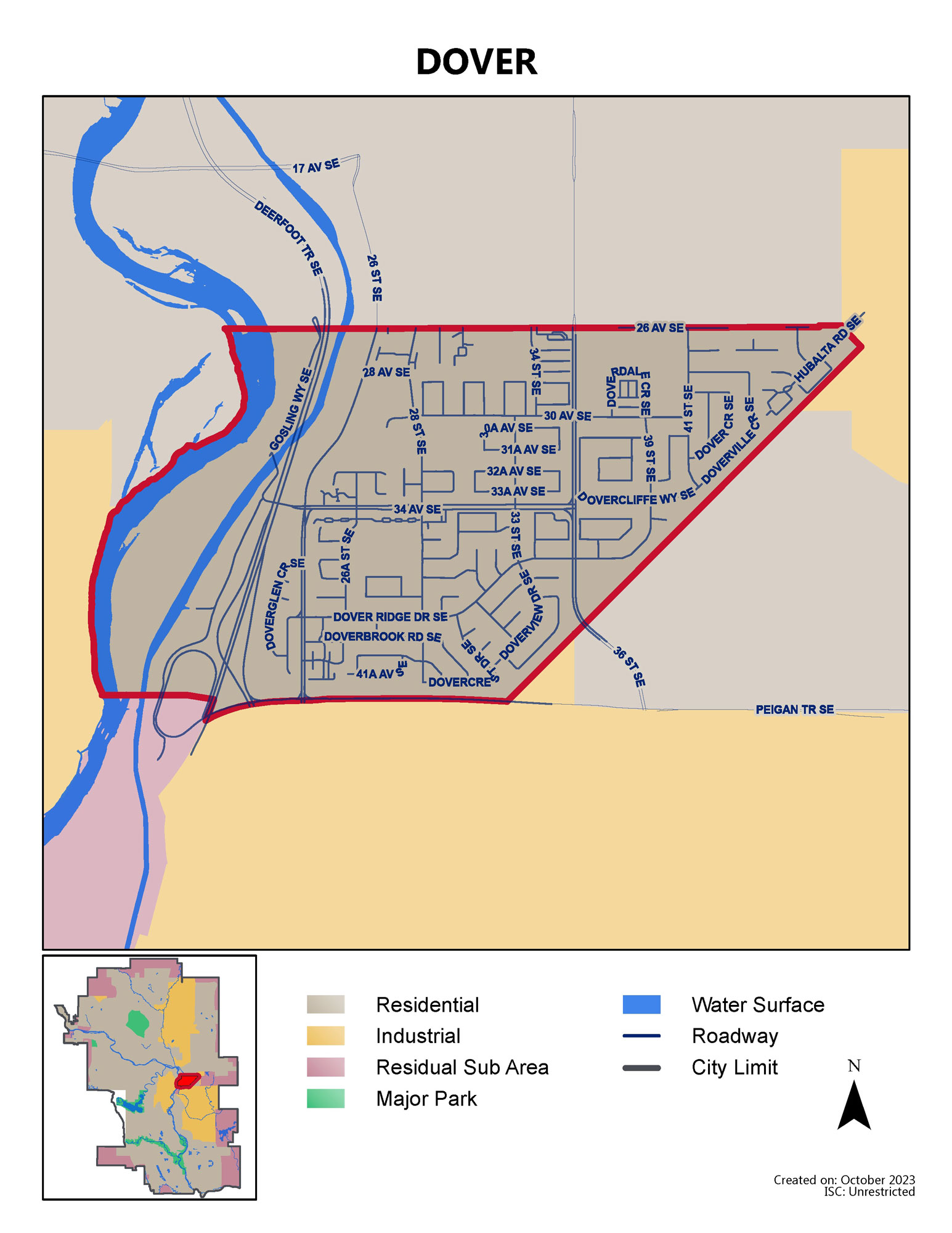 Dover map