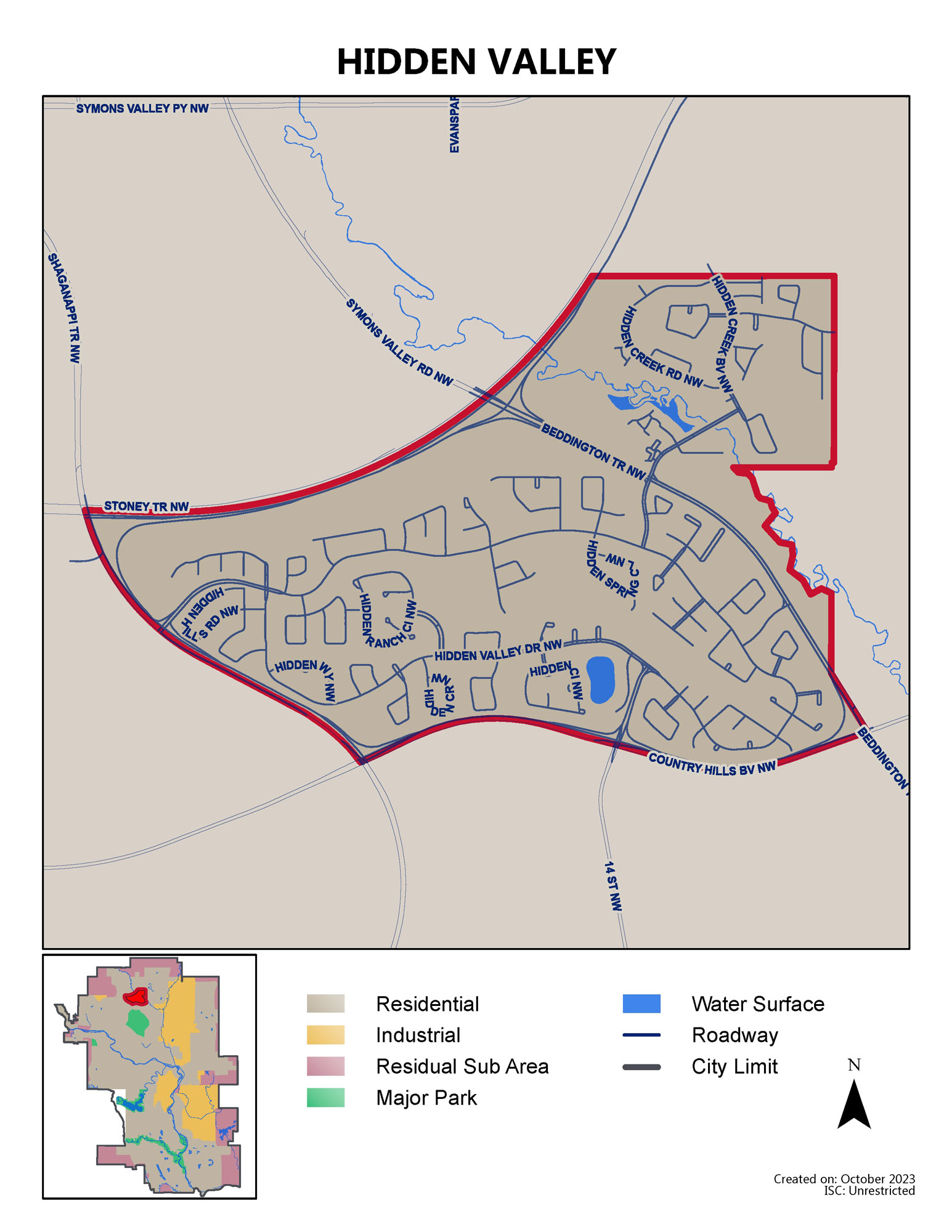 Hidden valley map