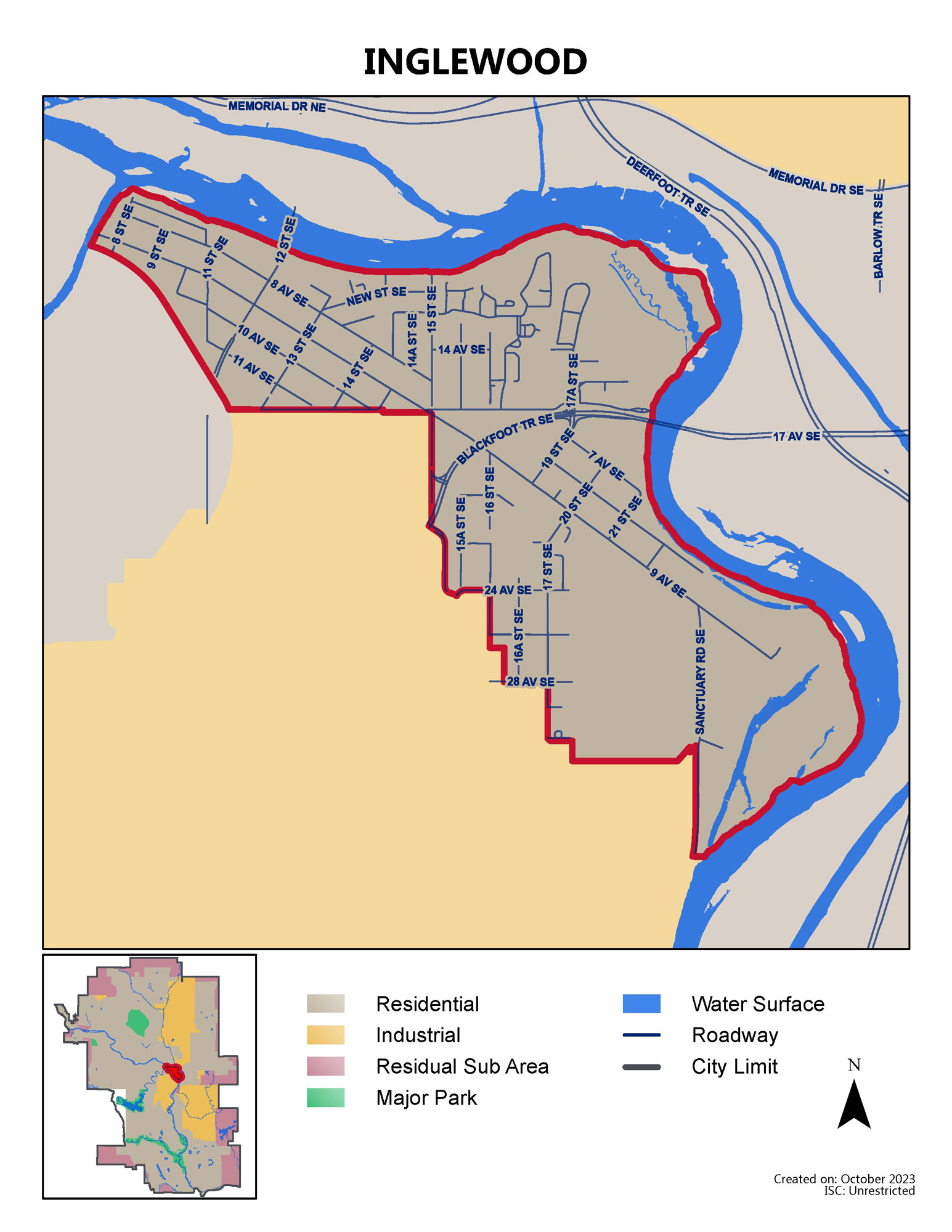 Inglewood map