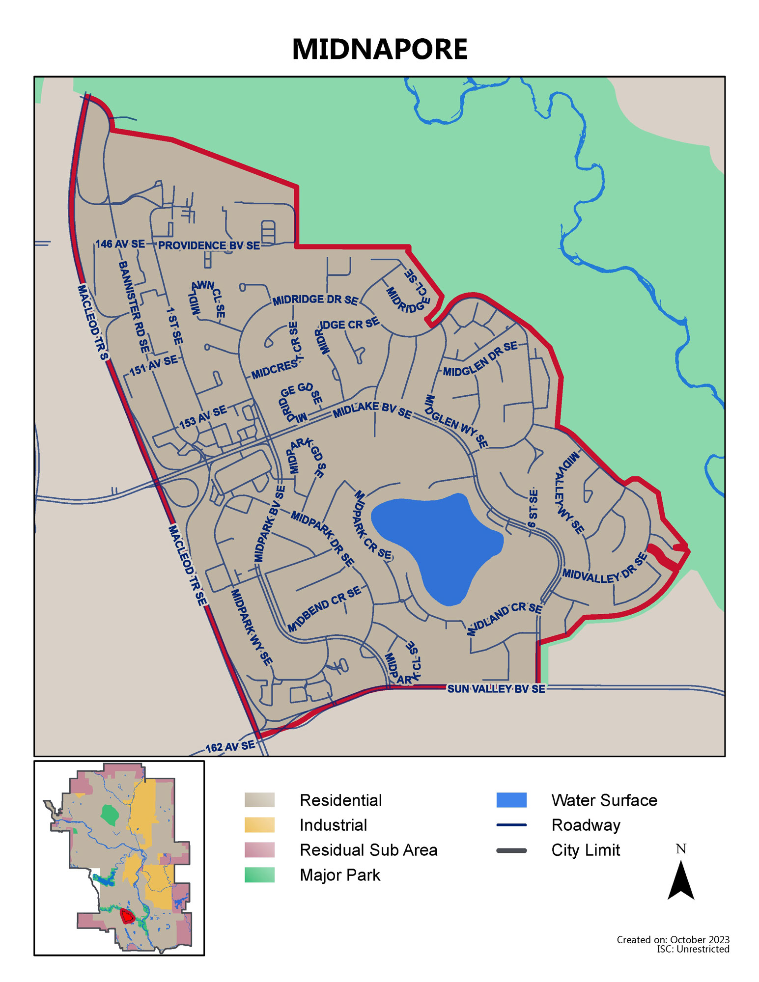 Midnapore map