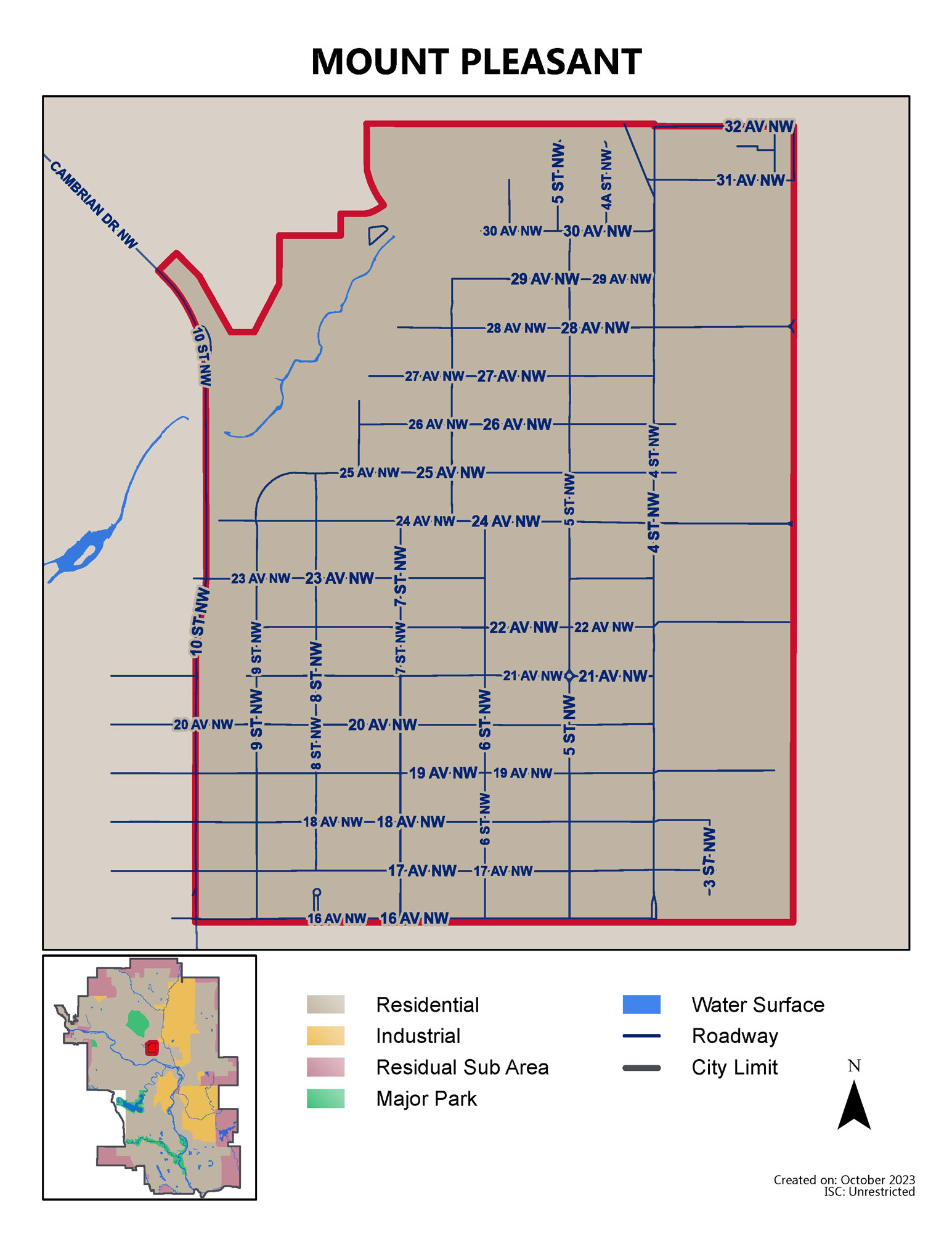 Mount Pleasant map