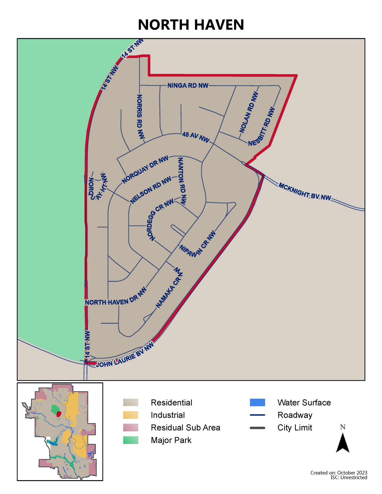 North Haven map