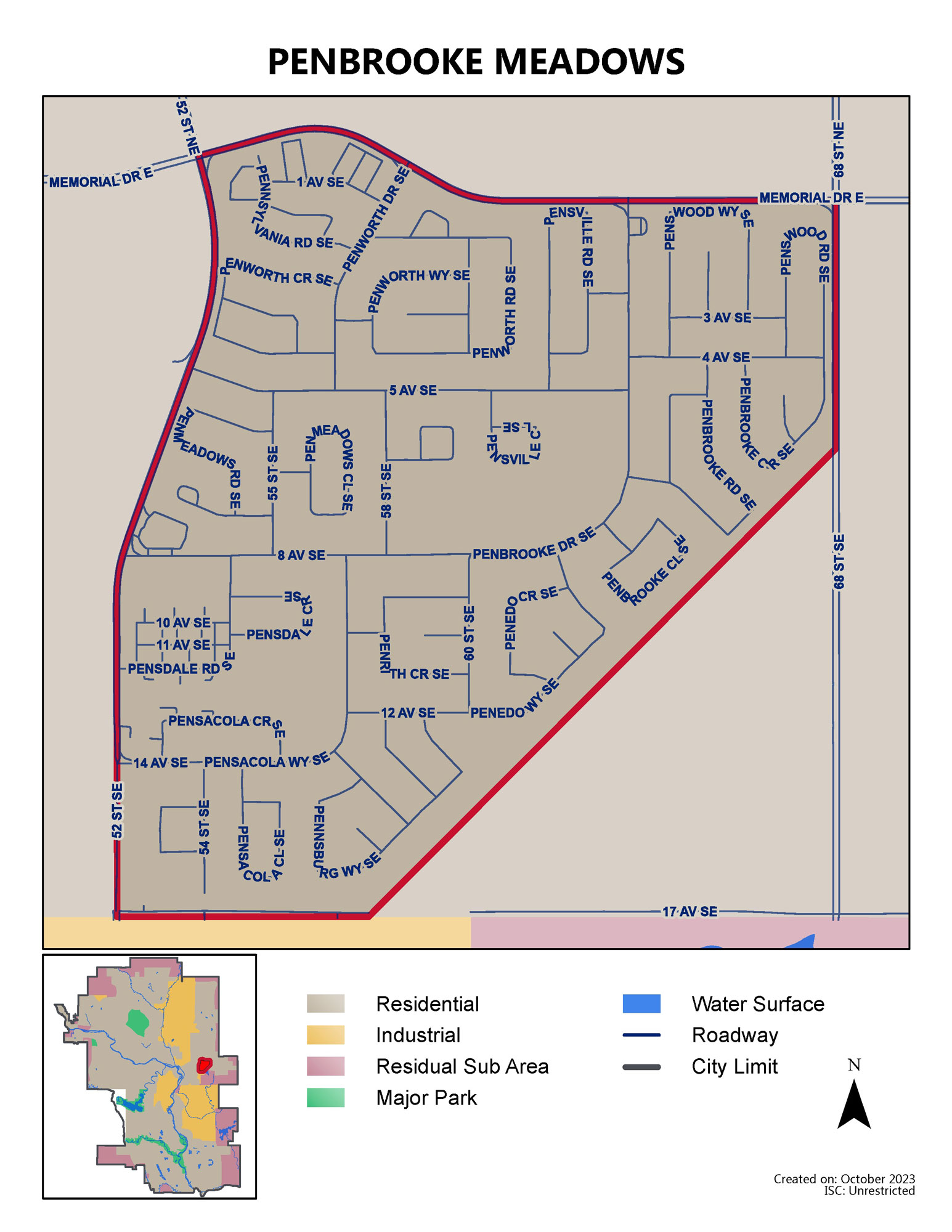 Penbrooke meadows map