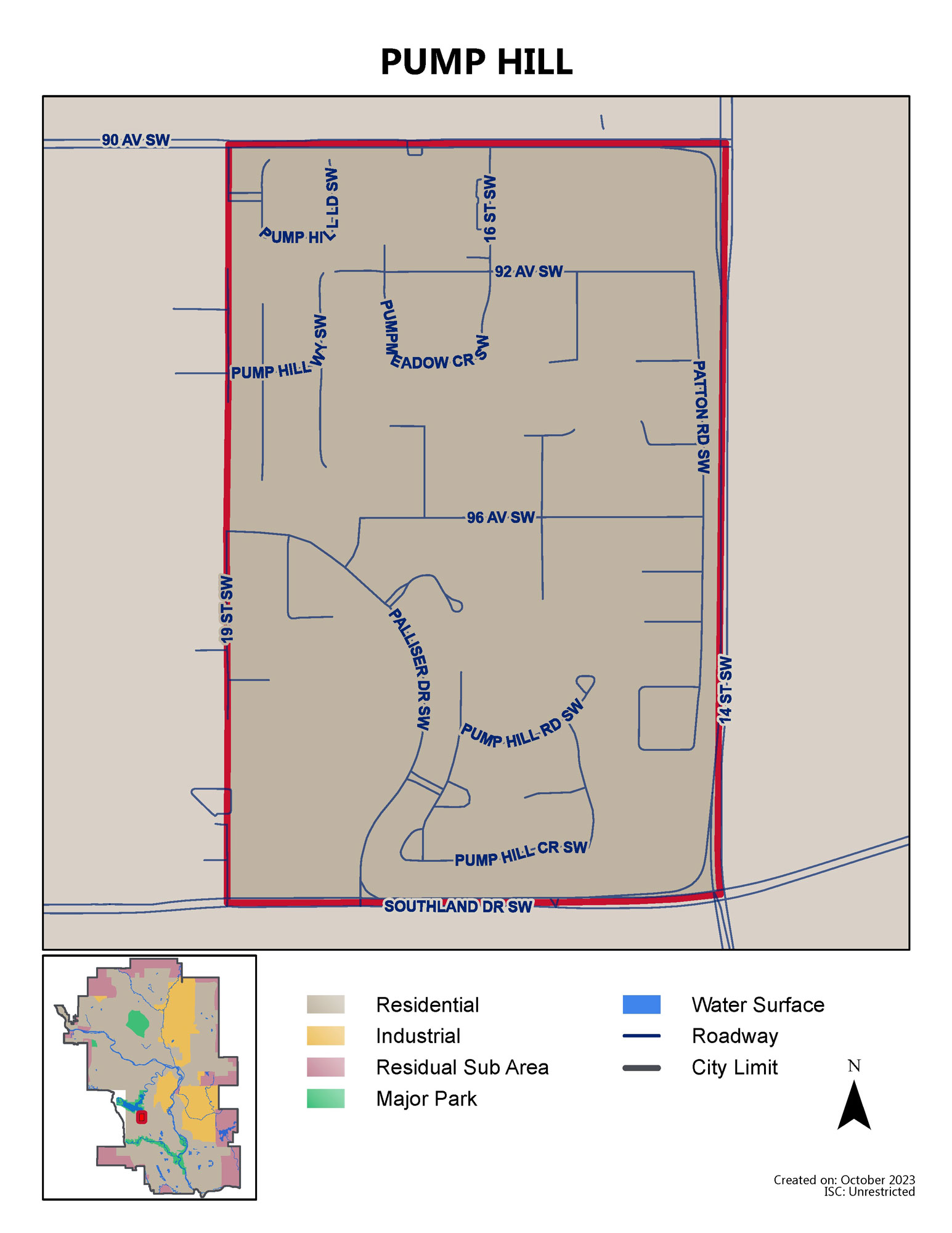 Pump Hill map