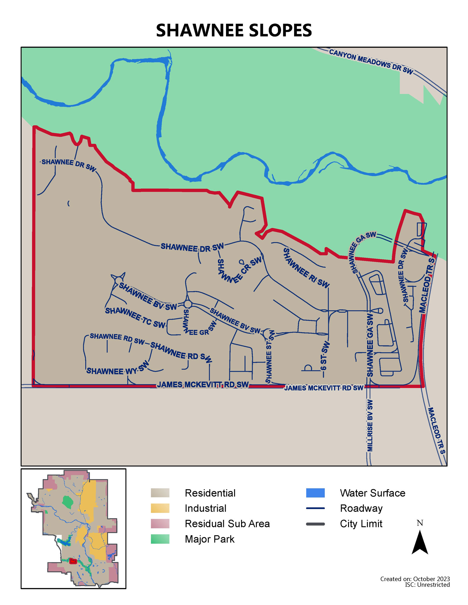 Shawnee Slopes map