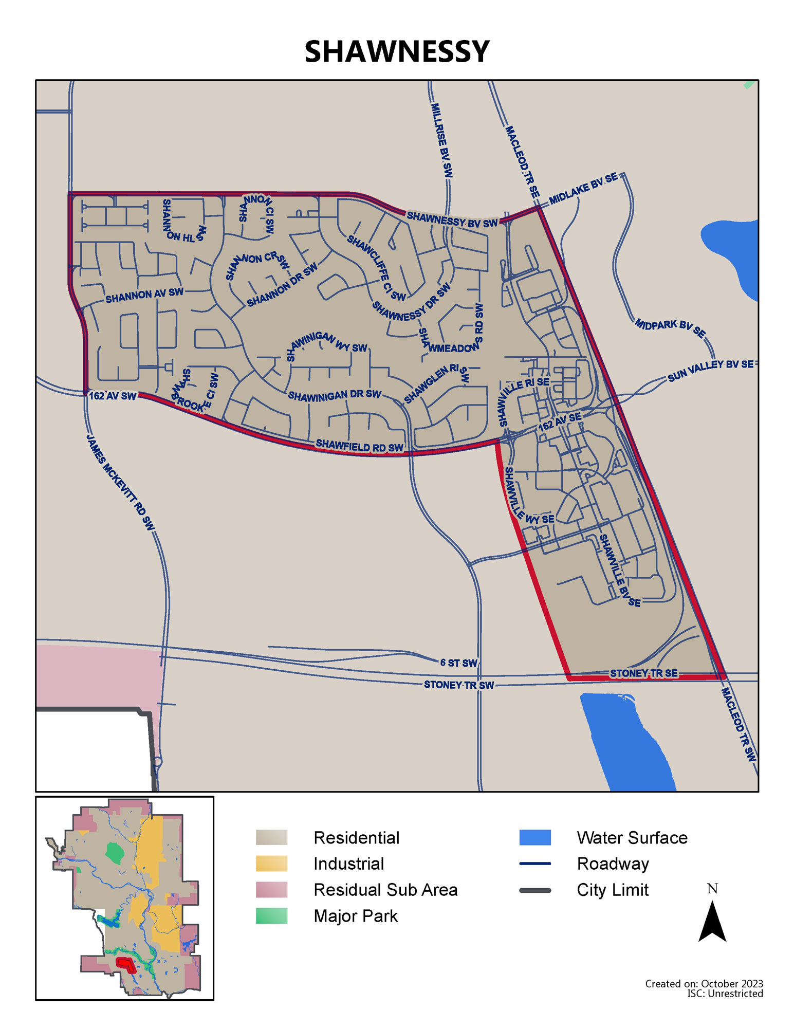 Shawnessy map