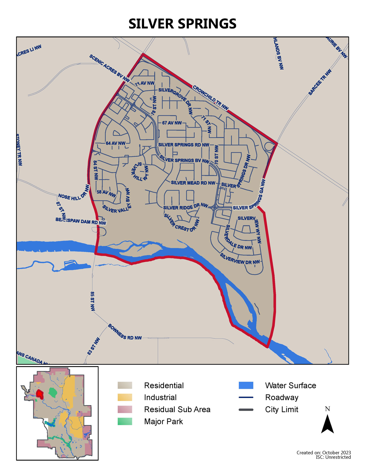 Silver Springs map