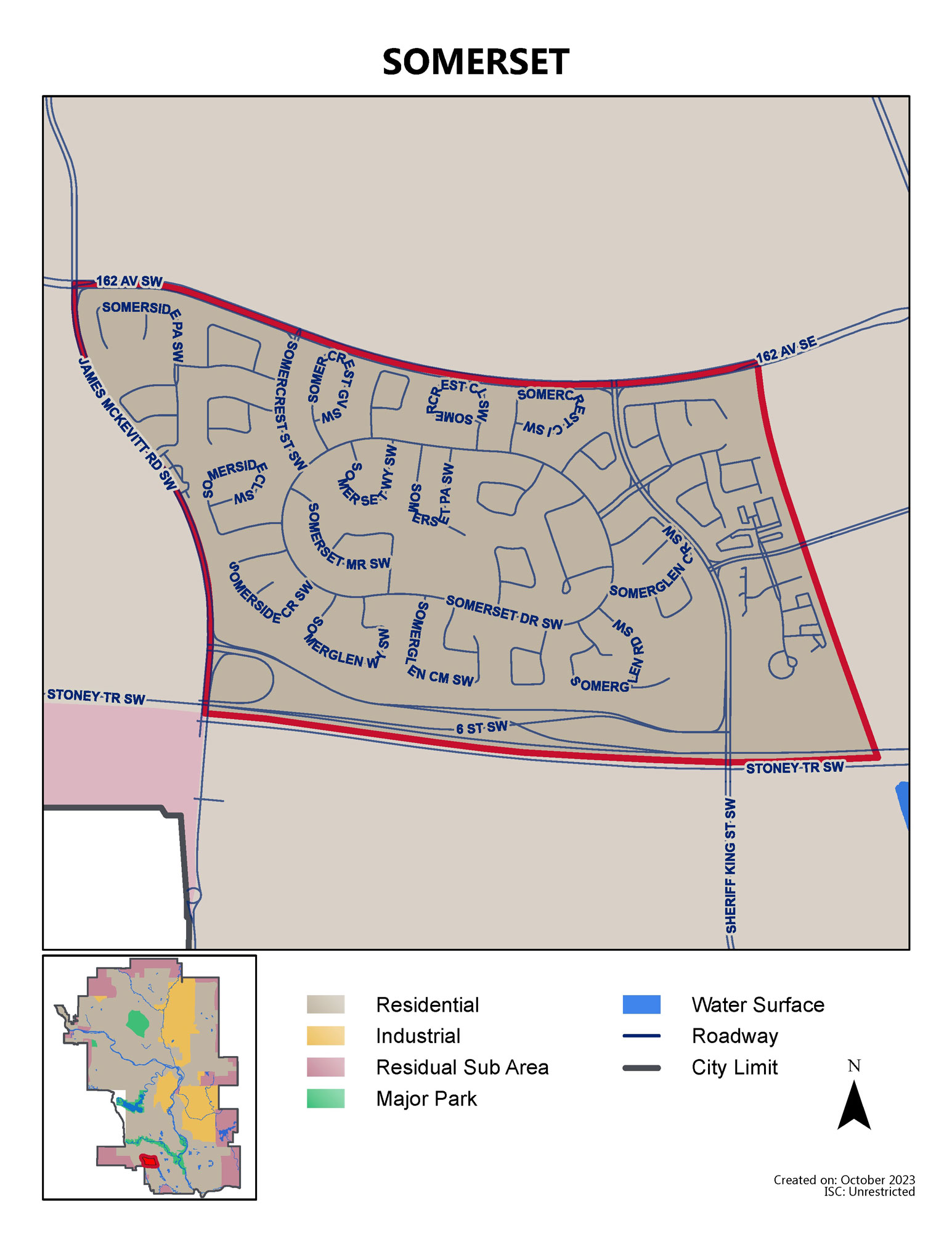 Somerset map