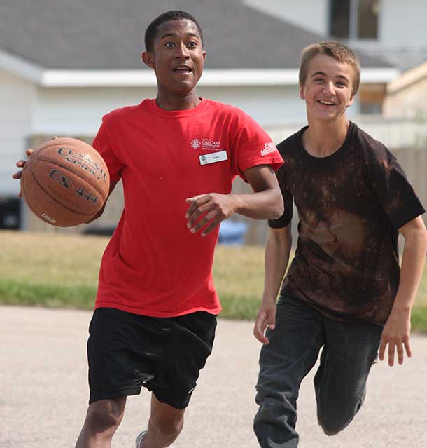 youth playing