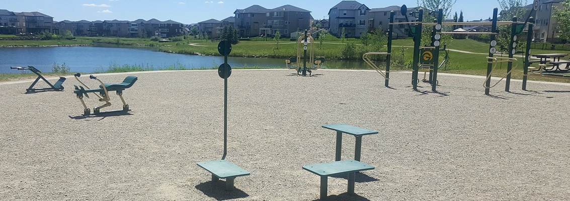 Parks with fitness equipment