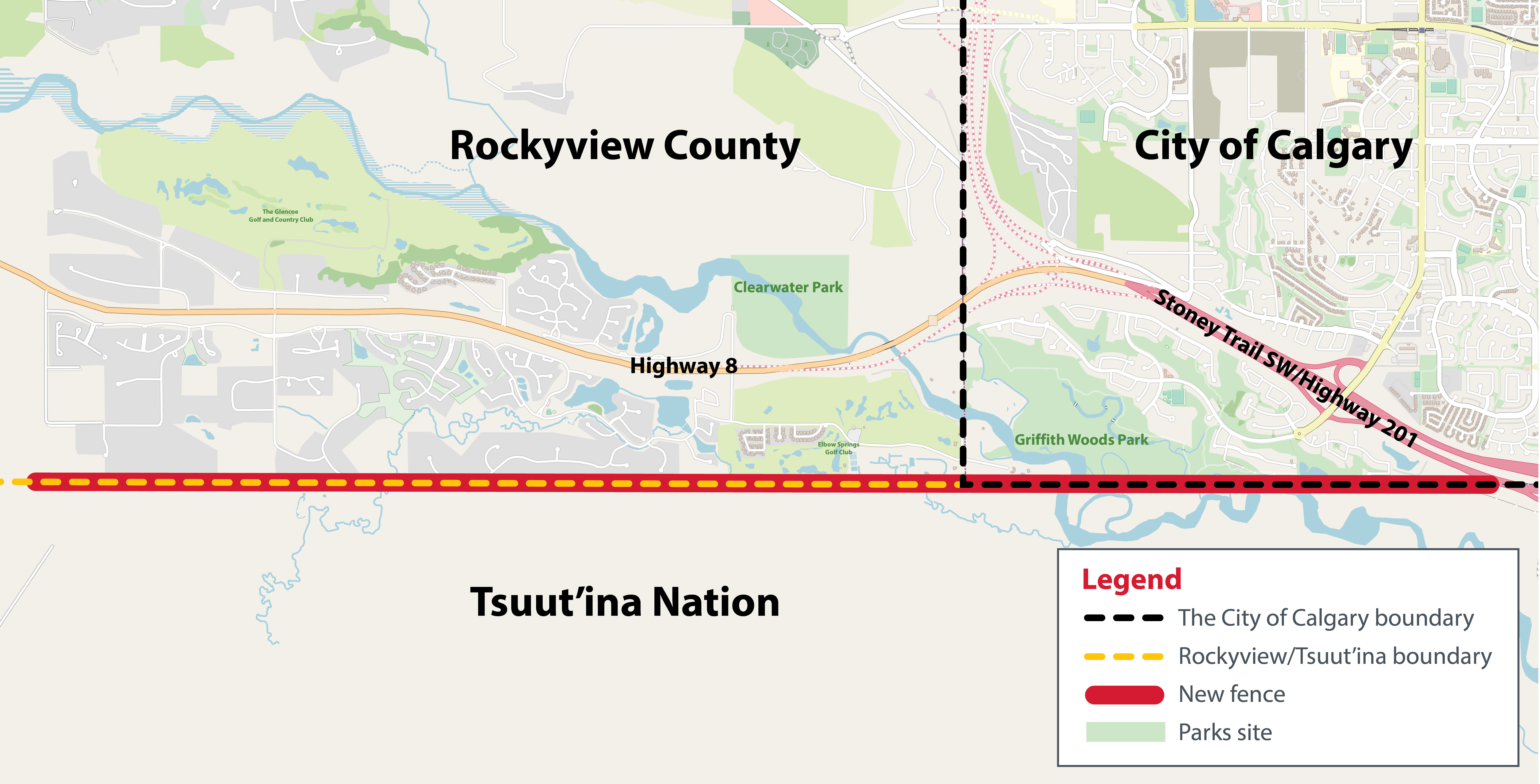 New Tsuut’ina Nation fence