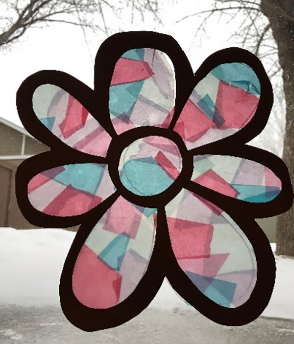 stained glass collage