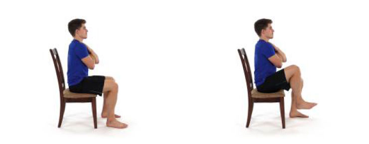 seated hip flexion exercise
