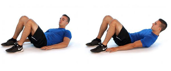 abdominals heel touch