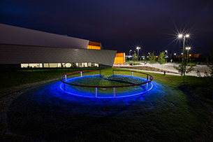 One Puck Hollow at night