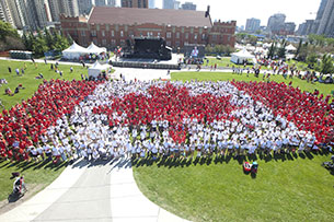Living Flag, Canada Day
