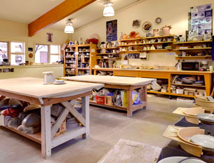 North Mount Pleasant Arts Centre's ceramic studio
