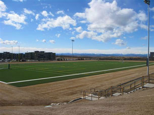 Ernest Manning High School artificial turf field