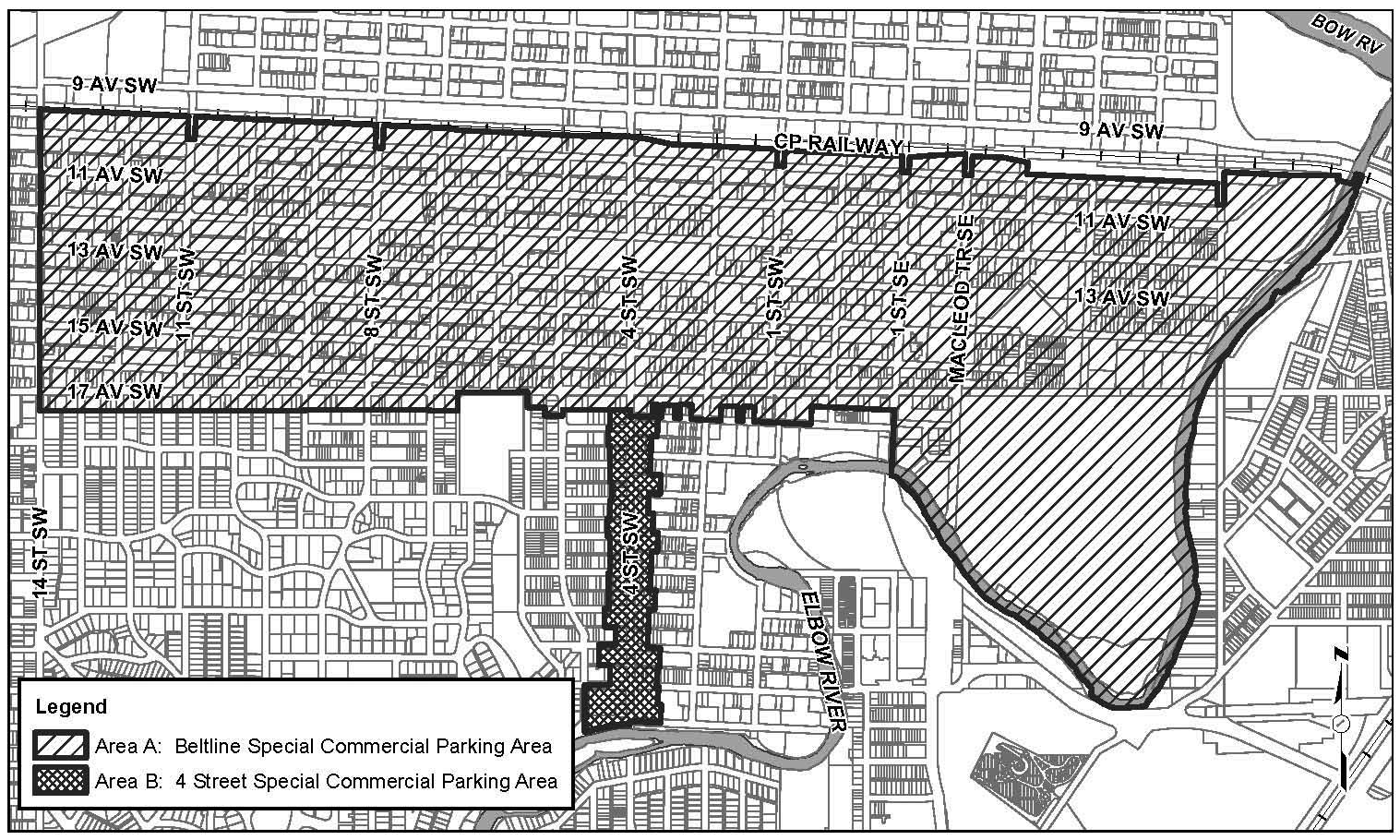 Map 7.1: Commercial Parking Reduction Map