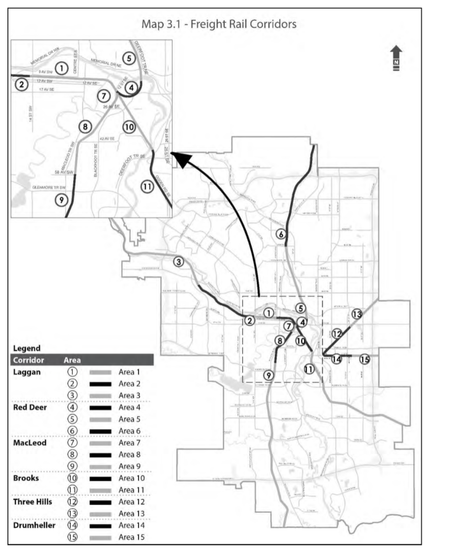 Map 3.1 - Freight Rail Corridors