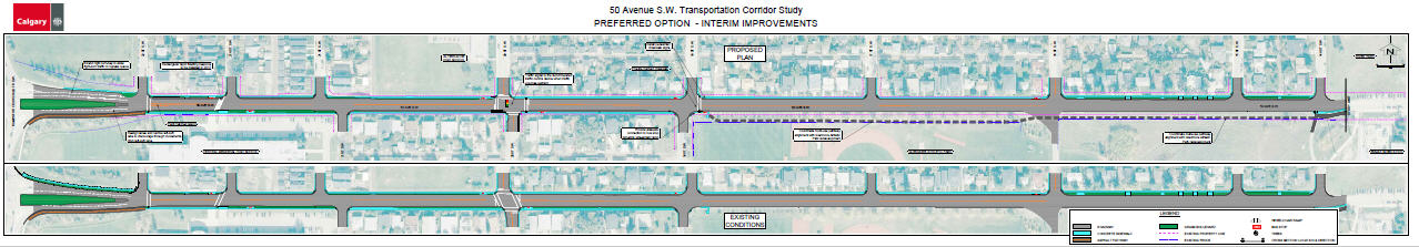 50 ave SW corridor short-term recommendations