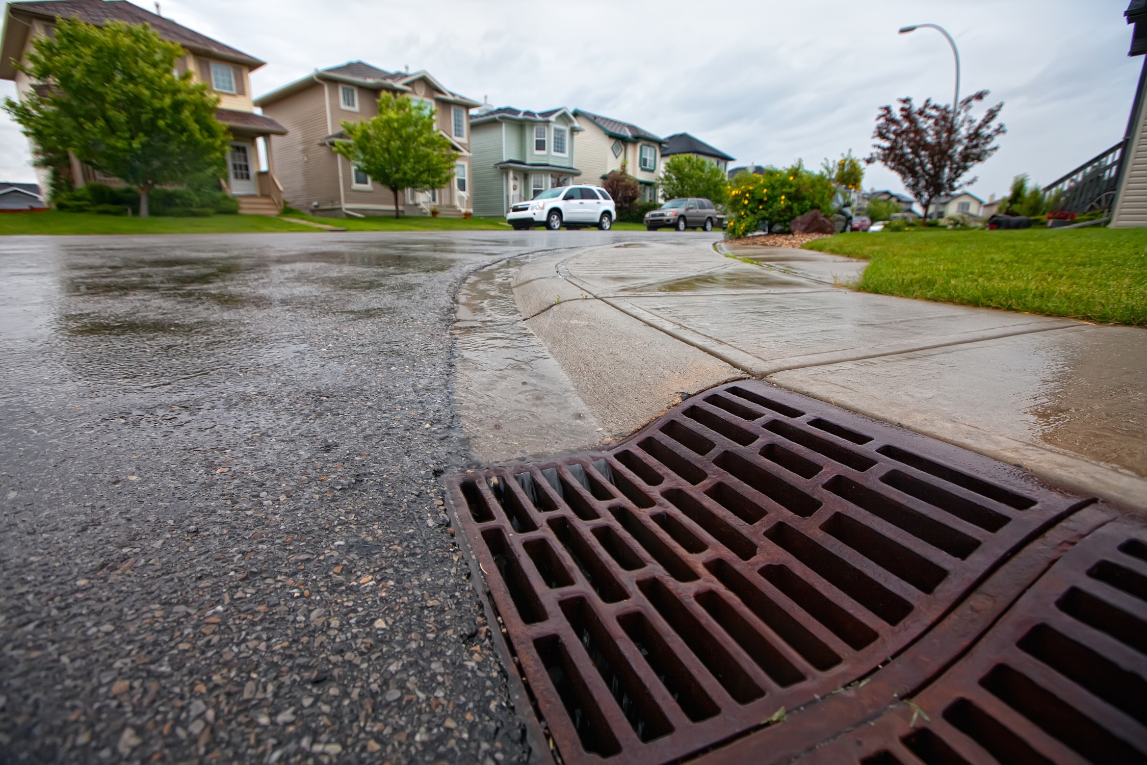 Storm drains in Calgary