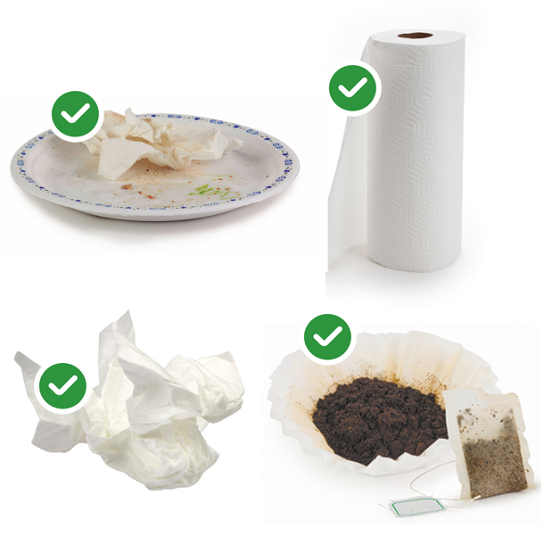 Food soiled paper YES
