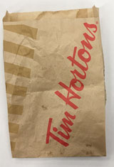 Tim Hortons bags