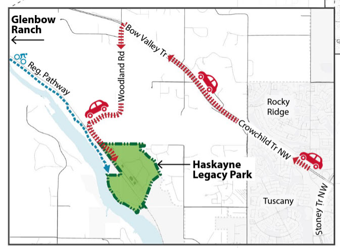 Map of Haskayne Legacy Park's location