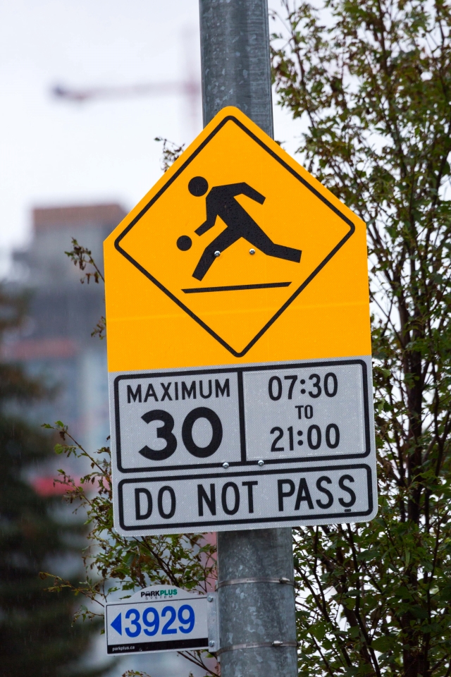 Playground zone sign