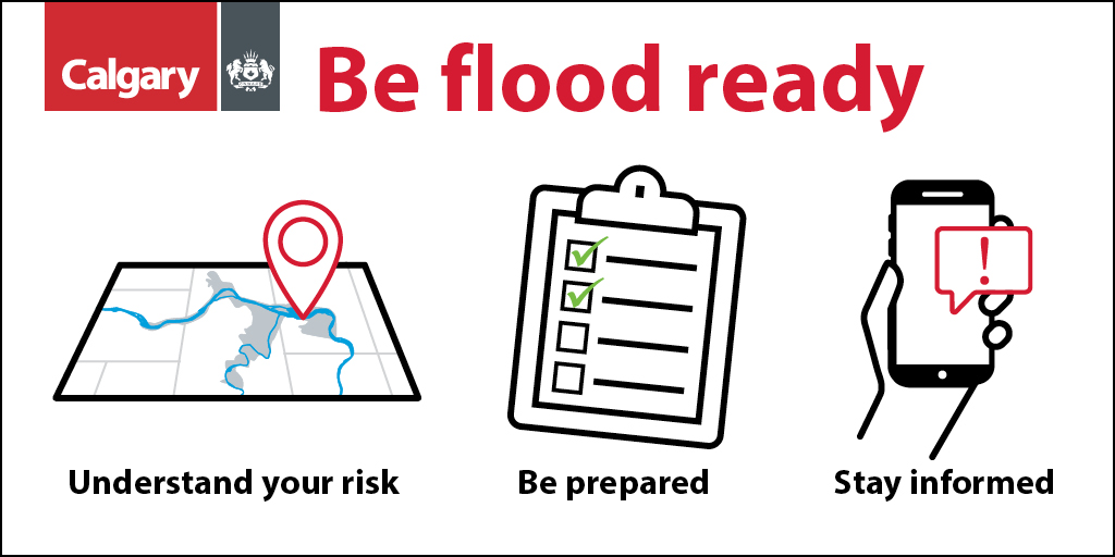 Be flood ready: understand your risk, be prepared, stay informed. 