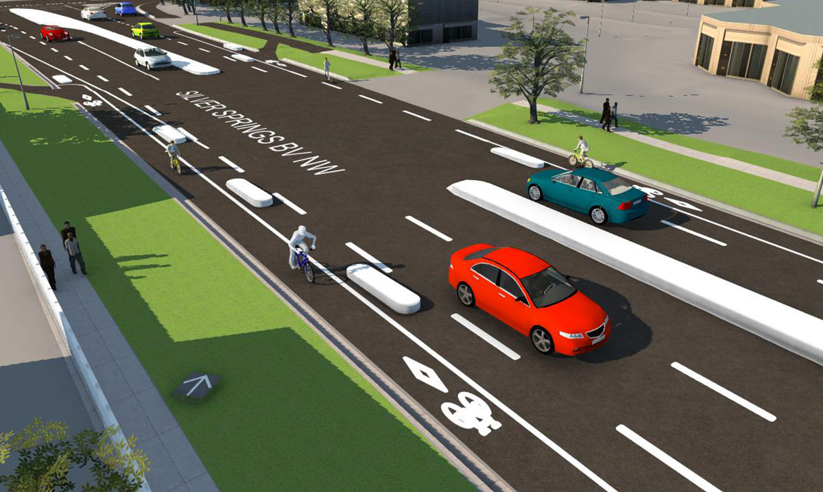 Silver Springs mobility lane illustration