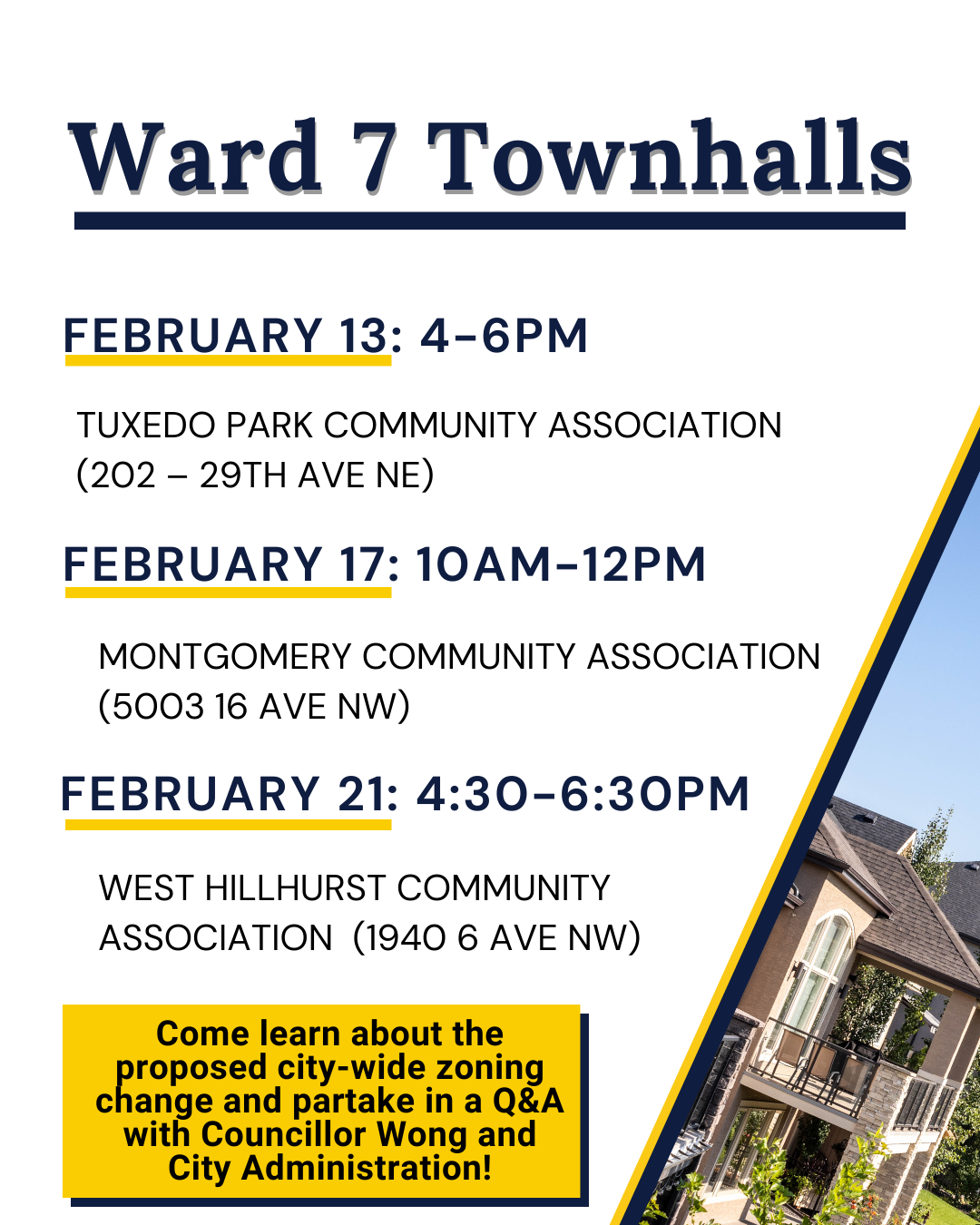 Ward 7 Townhalls: