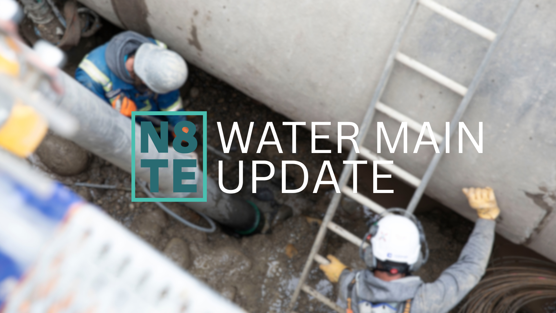 Water main break update banner 