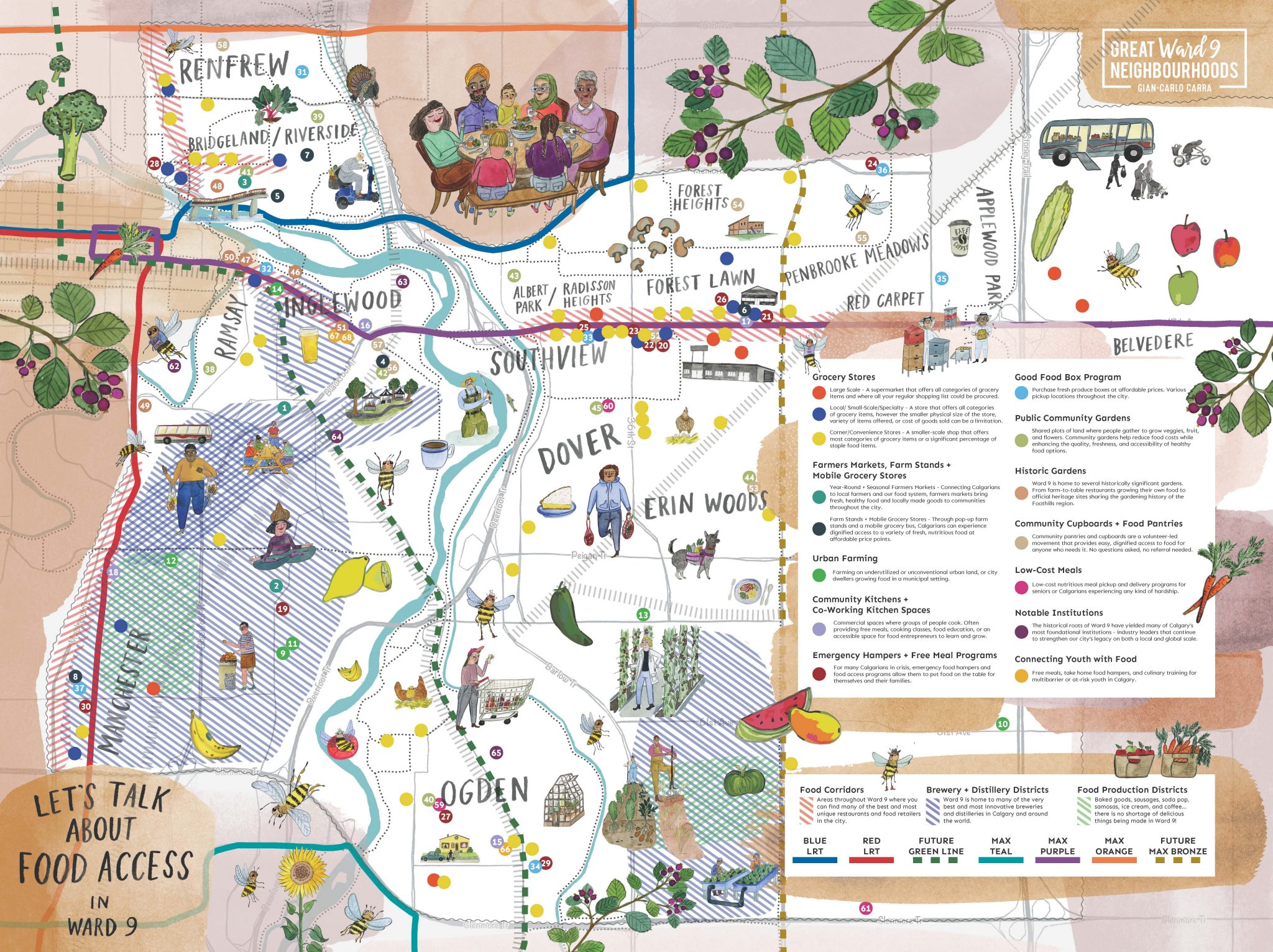 Ward 9 Food Access Map