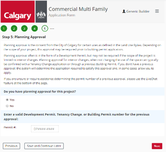 Planning Approval