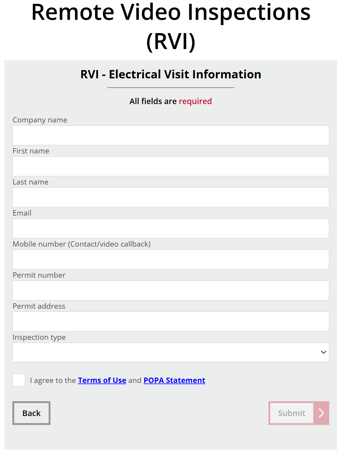 RVI select page