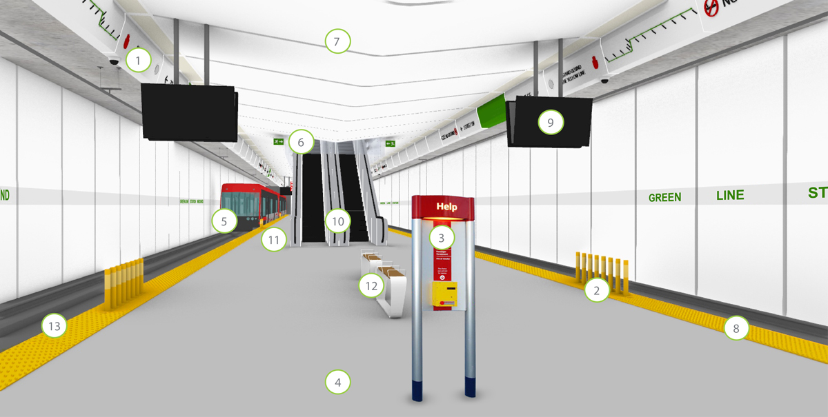underground station rendering