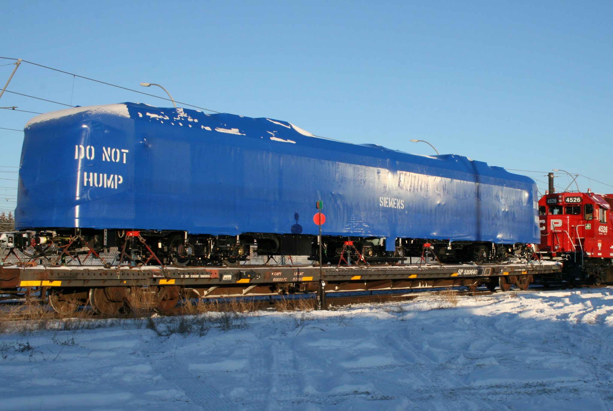 The first of the S200’s are delivered to Anderson Garage via the Canadian Pacific Railway. (January 8, 2016)