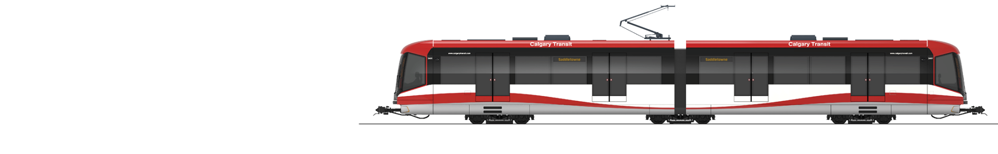 Red and Blue Line LRV train