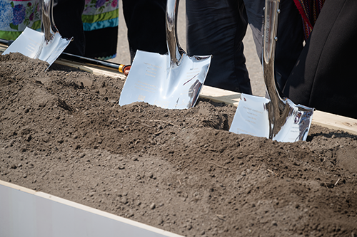 Shovels breaking ground at Scotia Place site